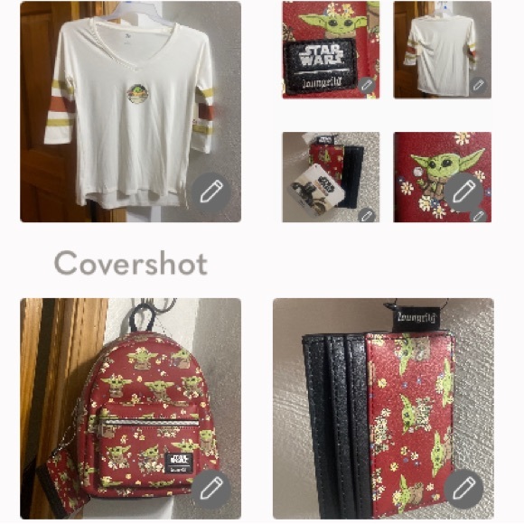 Grogu Jersey XS❤️Loungefly/Star Wars Bag?+ID holder Loungefly Grogu Mini BAG Star Wars Mandalorian Baby Yoda  main image 4